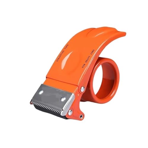 Klebebandspender for Transportverpackungen, Hochleistungs-Klebebandpistole aus Metall, Hand-Klebebandschneider Bequeme Anwendung(Orange 1pcs) von RFGTHY
