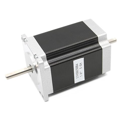 NEMA 23 Schrittmotor 57x82mm Doppelwelle 3A 2,2Nm 315Oz-in Beide Enden Der Welle Nema23 6,35mm For CNC-Maschine 3D-Drucker Vielseitig Einsetzbar(6.35mm) von RFGTHY