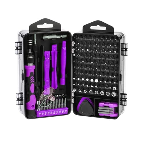 SchraubenschlüSselsatz 138-in-1-Präzisionsschraubendreher-Set, Magnetisches Elektronik-Reparatur-Tool-Kit Mit Etui For Die Reparatur Von Computern, Telefonen Und PCs Breite Anwendung(138 in 1 purple) SchraubenschlüSselsatz 138-in-1-Präzisionsschraubendreher-Set, Magnetisches Elektronik-Reparatur-Tool-Kit Mit Etui For Die Reparatur Von Computern, Telefonen Und PCs Breite Anwendung(138 in 1 purple) von RFGTHY