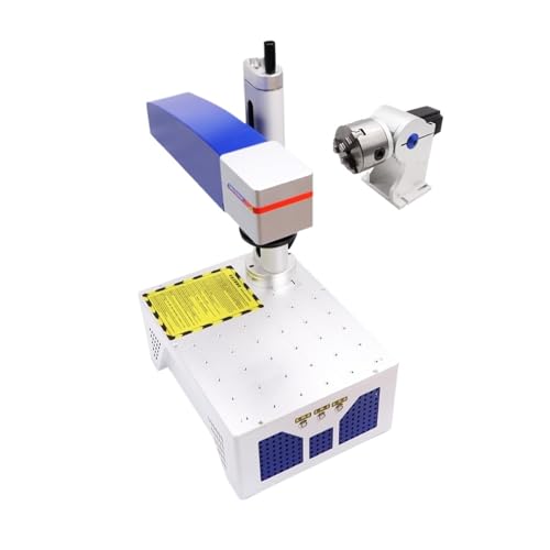 Unterstützung 20W 30W Mini Faser Kennzeichnung Maschine Metall Schmuck Typenschild Silber Stecher Breites Anwendungsspektrum(JPT MOPA M7 30W Kit,110x110mm) von RFGTHY