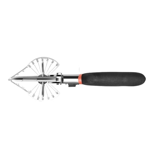 Winkelschere 45 Grad Bis 135 Grad Gehrungsschneider Handschere Multifunktionale PVC PE Kunststoffrohrschere Breites Anwendungsspektrum(Shear and 10 blades) von RFGTHY