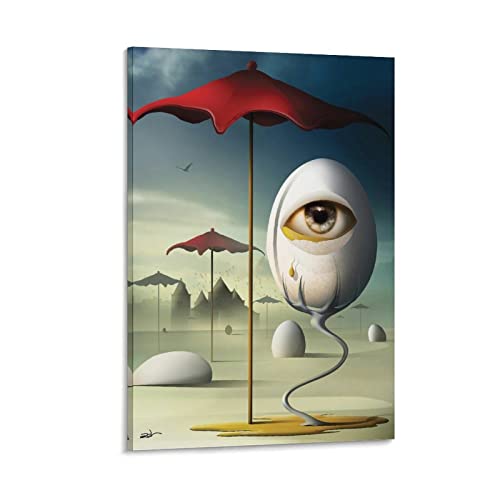 RFME Abstrakte Eier – von Salvador Dali Malerei Kunstposter Poster coole Kunstwerke Malerei Wandkunst Leinwand Drucke hängende Bild Poster 20 x 30 cm von RFME