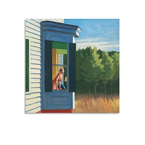RFME Cape Cod Morning – von Edward Hopper Malerei Kunstposter Kunstposter Leinwand Malerei Dekor Wanddruck Foto Zuhause Modern Dekorative Poster 70 x 70 cm von RFME