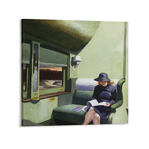 RFME Edward Hopper Malerei Kunstposter Kunstwerke Leinwand Poster Wandkunst Drucke Zuhause Moderne Dekoration 50 x 50 cm von RFME