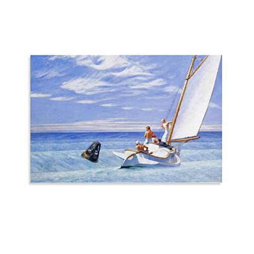 RFME Ground Swell – von Edward Hopper Malerei Kunstposter Kunstwerke Bild Druck Poster Wandkunst Gemälde Leinwand Dekor Home Poster 60 x 90 cm von RFME