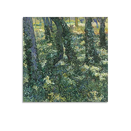 RFME Underbrush – von Vincent Van Gogh Malerei Kunstposter Kunstwerke Bild Druck Poster Wandkunst Gemälde Leinwand Dekor Home Poster 60 x 60 cm von RFME