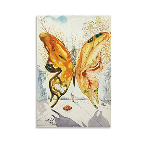 RFME Venus Schmetterling – von Salvador Dali Malerei Kunstposter Wandkunst Poster Drucke Heimdekoration Bild Leinwand Malerei Poster 50 x 75 cm von RFME