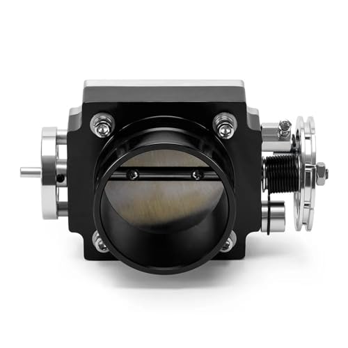 Drosselklappenstutzen Steuerklappe UNIVERSAL 80MM DROSSELKLAPPENGEHÄUSE LEISTUNG ANSAUGKRÜMMER BILLET ALUMINIUM HIGH FLOW LZ6980 von RFSHOP