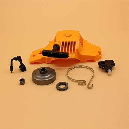 RFVBG Rückstoß Rücklauf Pull Starter Kupplung Trommel Kettenrad Felge Ölpumpe Bremsbandlager, for Partner 350 351 Kettensägenteile Rücklaufstarter für Rasenmäher von RFVBG
