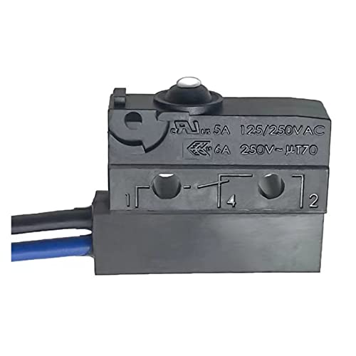 RFXCOM Industrielle Schalter Mikroschalter IP67 Wasserdicht mit Linie Stativhuberkennungsgrenze mit Lochsäulendruckstange wasserdichte Schalterschalter (Color : Noir, Size : CN Standard) von RFXCOM