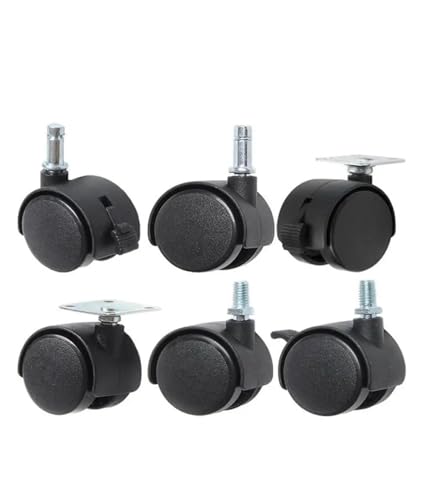 1 Stück 1 Zoll Nylon Rad Blumenständer Universal Bremse Caster Sicherungsring Kunststoff(Screw-braked) von RFXOGTYFZ