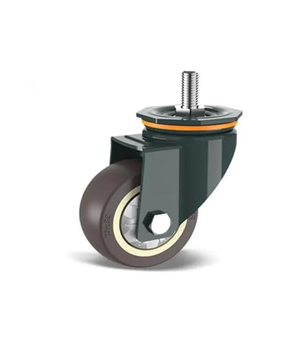 1 Stück 2,5 Zoll M10/M12/M14/M16/M20 Schraube Universalrad mit Bremsgummiwelle Lenkrolle Stille Maschine Einzellast 65KG(M10- Universal wheel) von RFXOGTYFZ