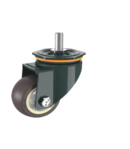 1 Stück 2,5 Zoll M10/M12/M14/M16/M20 Schraube Universalrad mit Bremsgummiwelle Lenkrolle Stille Maschine Einzellast 65KG(M14-Universal wheel) von RFXOGTYFZ