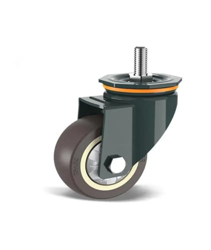 1 Stück 3 Zoll M10/M12/M14/M16/M20 Schraube Universalrad mit Bremsgummiwelle Lenkrolle Stille Maschine Einzellast 110KG(M16- Universal Wheel) von RFXOGTYFZ