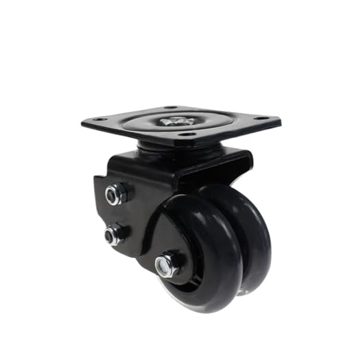 1 Stück 3-Zoll-Silent Caster Feder Stoßdämpfendes AGV-Schwenkrad Roboter Hochleistungs-Polyurethanrad(SJB920-420A) von RFXOGTYFZ
