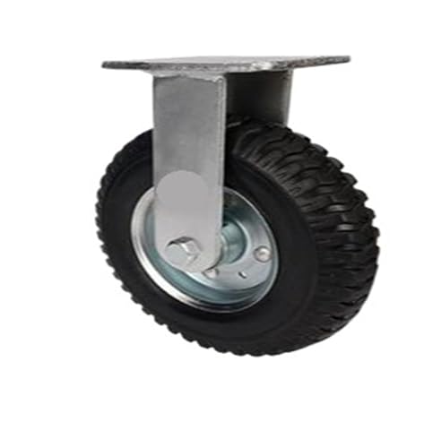 1 Stück 8 Zoll Regular Caster Aufblasbares Gummirad Heavy Duty(8-inch-a-fixed) von RFXOGTYFZ