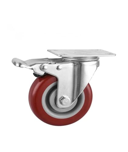 1 x 5-Zoll-Lenkrolle mit Bremse in kastanienbraunem, doppelgelagertem PVC-Rollenkäfig mit flachem Boden und beweglicher Rollenaufbewahrung 1 x 5-Zoll-Lenkrolle mit Bremse in kastanienbraunem, doppelgelagertem PVC-Rollenkäfig mit flachem Boden und beweglicher Rollenaufbewahrung von RFXOGTYFZ