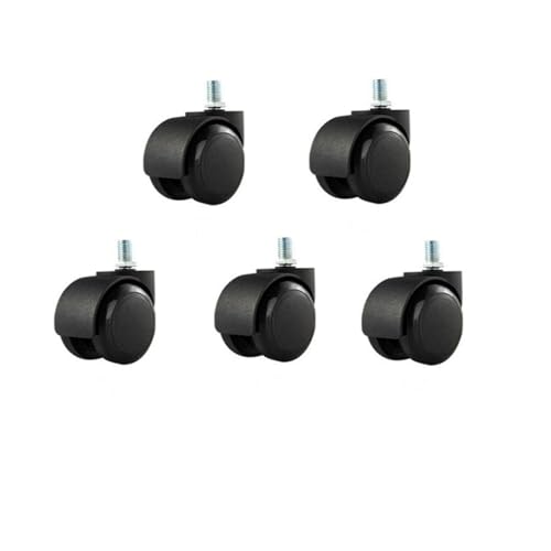 10mm/11mm 2 zoll sicherungsring/Schraube Pu Bürostuhl rollen Große Schwenk Räder Leise(Screw-black-10mm) von RFXOGTYFZ