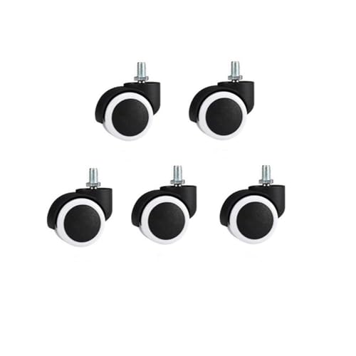10mm/11mm 2 zoll sicherungsring/Schraube Pu Bürostuhl rollen Große Schwenk Räder Leise(Screw-white-10mm) von RFXOGTYFZ