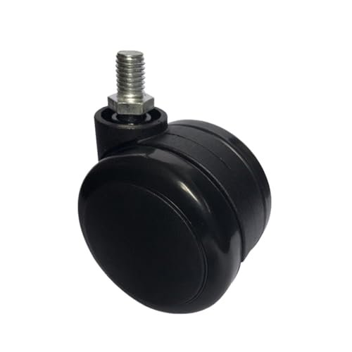 2,5-zoll Drehstuhl M10/M11 Rad Universal boss Büro rollen Computer Zubehör Stumm(Screw-black) von RFXOGTYFZ