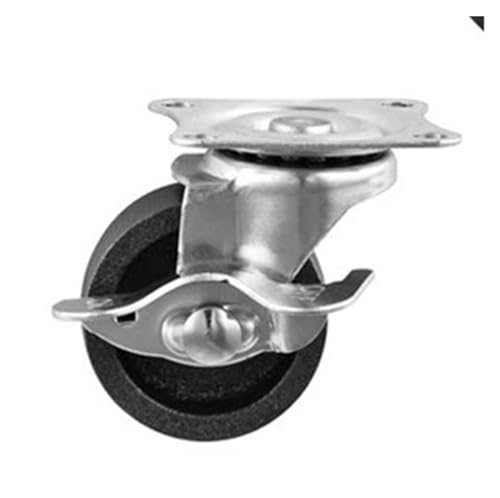 4 Teile/los 1,5 zoll/2 zoll/2,5 zoll/3 zoll Licht gusseisen Caster Metall Flache Universal Pulley Winkel(Brake,2.5 Inch) von RFXOGTYFZ