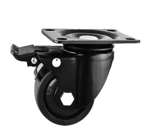 4 Teile/los 2 zoll/2,5 zoll/3 zoll Niedrigen Mitte der rollen Mechanische Ausrüstung Schrank Bremse Räder Industrie Nylon(Double Brake,2 Inch no bearing) von RFXOGTYFZ