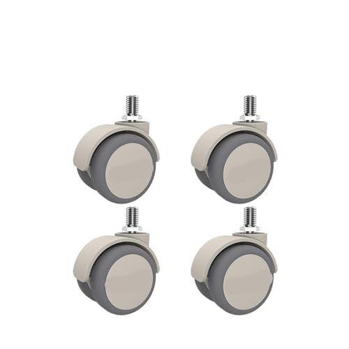 4 Teile/los Grau 2-zoll M6/M8/M10/M12 Schraube Lenkrolle mit Bremse und Weichen Gummi(M10-A) von RFXOGTYFZ