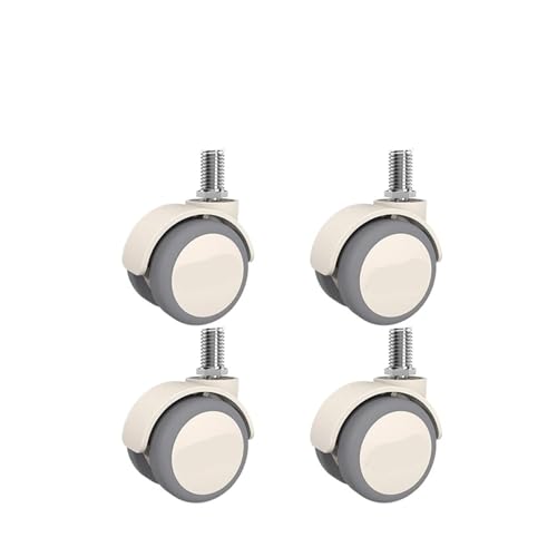 4 Teile/los Grau 2-zoll M6/M8/M10/M12 Schraube Lenkrolle mit Bremse und Weichen Gummi(M12-A) von RFXOGTYFZ