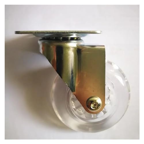 4 teile/los 3 zoll rollen PU transparent kristall rad mit bremse möbel multi-spec schrank ziehen(3 Inch-flat) von RFXOGTYFZ