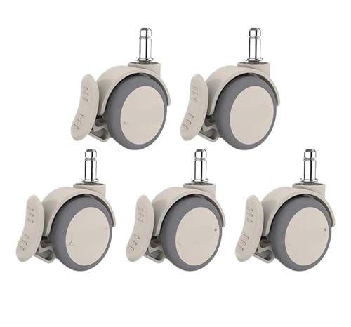 5 Teile/los 2 zoll Schwarz/Orange/Grau Universal/Bremse 200KG Büro Stuhl Wettbewerb Rad Computer Caster boss Stopper Stange(Gray-Brake) von RFXOGTYFZ