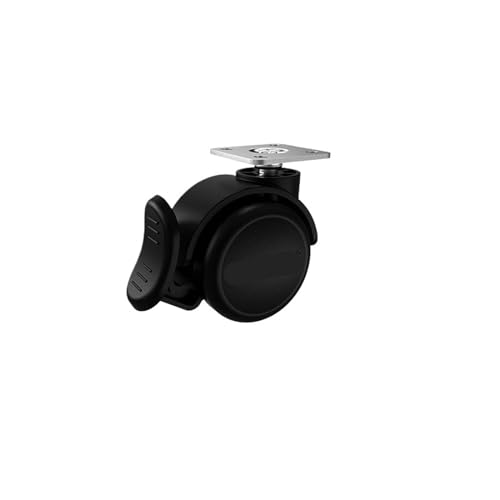 5 Teile/los 2 zoll Schwenkrad Möbel Schraube Rad Schwarz Bremse Caster und Bürostuhl Rad Zubehör(Flat Belt Brake) von RFXOGTYFZ