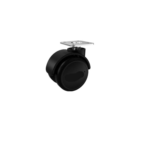 5 Teile/los 2 zoll Schwenkrad Möbel Schraube Rad Schwarz Bremse Caster und Bürostuhl Rad Zubehör(Flat Plate Universal) von RFXOGTYFZ
