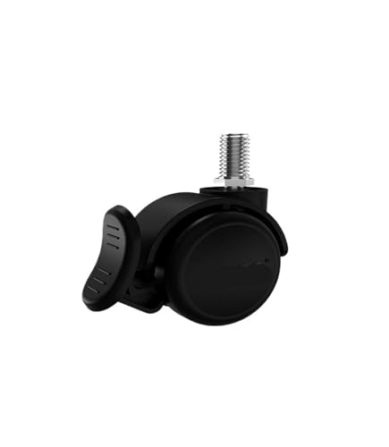 5 Teile/los 2 zoll Schwenkrad Möbel Schraube Rad Schwarz Bremse Caster und Bürostuhl Rad Zubehör(M12- With Brakes) von RFXOGTYFZ
