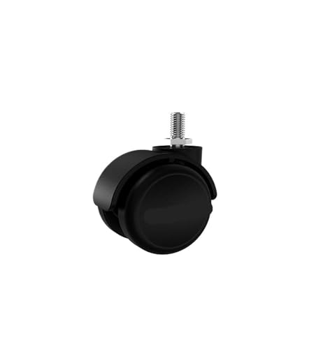 5 Teile/los 2 zoll Schwenkrad Möbel Schraube Rad Schwarz Bremse Caster und Bürostuhl Rad Zubehör(M8- Universal Wheel) von RFXOGTYFZ