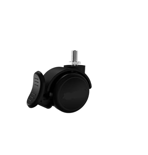 5 Teile/los 2 zoll Schwenkrad Möbel Schraube Rad Schwarz Bremse Caster und Bürostuhl Rad Zubehör(M8- With Brakes) von RFXOGTYFZ