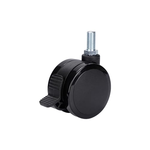 5 Teile/los 3 zoll Schraube Nylon Möbel Rad/Schraube Größe M6/M8/M10 Schwenk Rad/Möbel Rad mit Bremse(8x15mm,Brake wheel) von RFXOGTYFZ