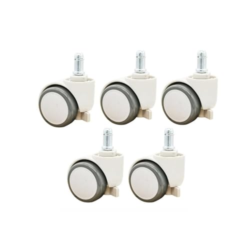 5 Teile/los Universal Rad Universal Rad M11 Self-Locking Automatische Bremsen Stuhl Computer Zubehör(Gray White) von RFXOGTYFZ
