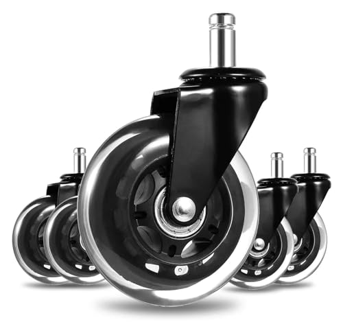 5-teiliges Set mit Ersatzrollen for Bürostühle, weiche Gummiräder, Lenkrollen, Universalrollen for Möbel und den Heimgebrauch von RFXOGTYFZ