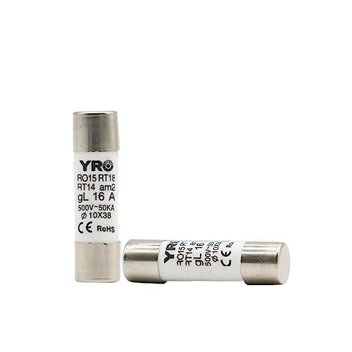 AC 10/20 Stücke 10x38 MM Flinke Keramiksicherung 0.5A 1A 2A 3A 4A 5A 6A 8A 10A 16A 20A 25A 32A Keramiksicherungskern R015 RT18 RT14(10pcs-fuse Core Only,8A) von RFXOGTYFZ