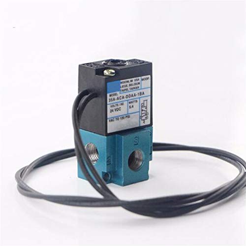 RFXOGTYFZ 1/8 Zoll DC24V 12,7 W 35A Hochfrequenz-Magnetventil 35A-ACA-DDFA-1BA Spendermarkierungs-Ausgabemaschine(Valve with Joint 8mm) von RFXOGTYFZ