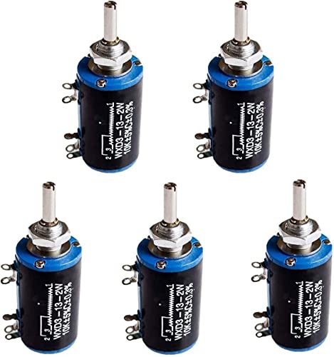 RFXOGTYFZ Drehcodierer WXD3-13-2W 10K 100/220/470/680 Ohm WXD3-13 2W Draht-Multiturn Potentiometer 1K 2,2K 4,7K 5,6K 6,8K 47K 100K Drehschalter (Size : 3.3K Ohm) von RFXOGTYFZ
