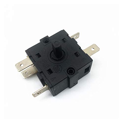 RFXOGTYFZ Drehgeber 1 PCS Elektrische Raumheizung 3 Position 2 Position 3 Pin 5 Pin Drehschalter Wahlschalter AC 250 V 16 A (Color : 5 Pin 3position) von RFXOGTYFZ