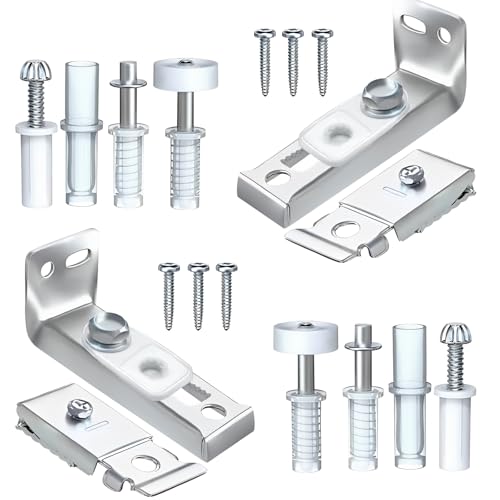 Bifold Türschienen-Set, 2 Sets Doppelfalttür-Hardware-Reparaturset, Falttüren, Ersatzteile inklusive Drehgelenke oben unten, Halterung und Führungsrad für 2,2 cm bis 2,5 cm Schiene Bifold Türschienen-Set, 2 Sets Doppelfalttür-Hardware-Reparaturset, Falttüren, Ersatzteile inklusive Drehgelenke oben unten, Halterung und Führungsrad für 2,2 cm bis 2,5 cm Schiene von RFYTDCF