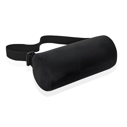 RFYTDCF Lendenwirbelrolle, Memory-Schaum-Rollkissen mit abnehmbarem Gummiband, waschbarer Bezug, Lendenwirbelstütze, ergonomisches Nackenrolle, Rückenstützrollen für Stuhl von RFYTDCF