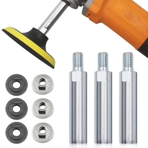Winkelschleifer Verlängerung M10, 3 Stück Angle Grinder Extension Rotationsverlängerungswelle Winkelschleifer Verlängerungsstange Verbindungsstange für Poliermaschine von RFYTDCF