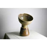 Große Handgefertigte Vase | 31, 5 cm Aus Keramik in Braun-Beige von RFeldmannEntwurf