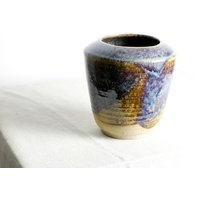 Handgefertigte Vase Aus Keramik | 15, 5 cm in Braun Und Beige von RFeldmannEntwurf