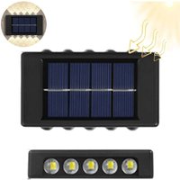 10 Led Solar Wandleuchte Ip65 Bidirektional Garten Te-B0569 von RG