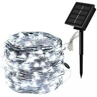 100 Led Solarleuchten Weihnachtsdeko Gartendeko Kaltweiß von RG