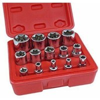 14-Teiliger Innen-Torx-Steckschlüsselsatz, Größen E4 Bis E24, Chrom-Vanadium 14-Teiliger Innen-Torx-Steckschlüsselsatz, Größen E4 Bis E24, Chrom-Vanadium von RG